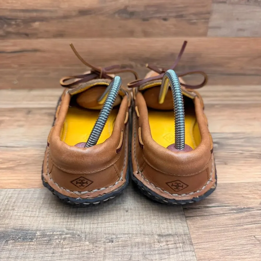 Quoddy Men's size 8 Grizzly Moc LE - Grizzly Peanut loafers shoes brown Leather